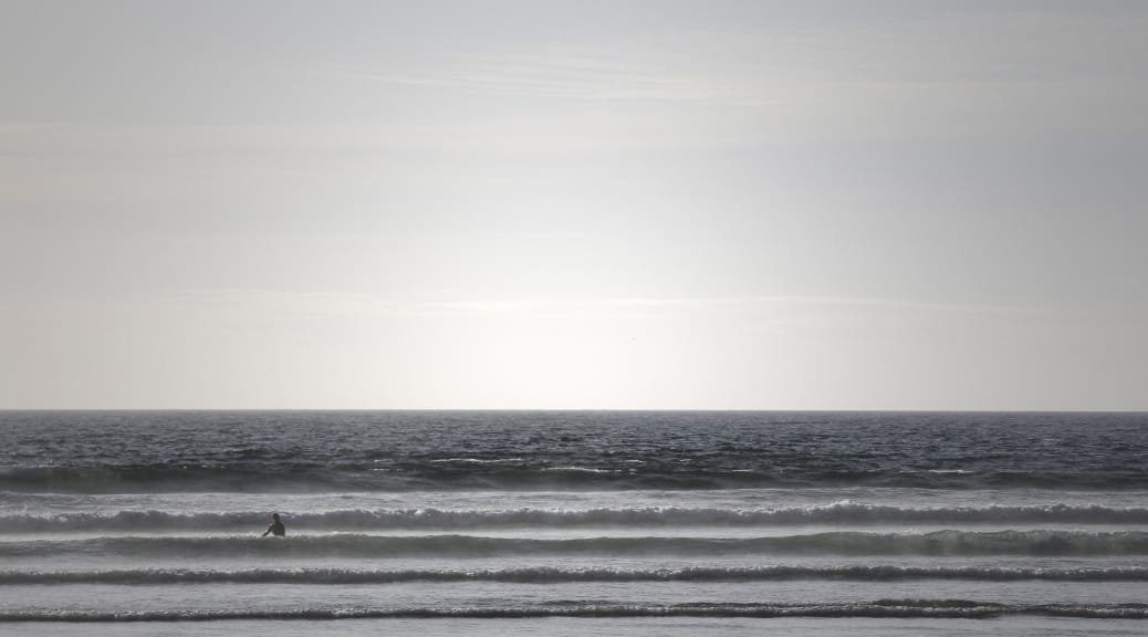Surfen in der Normandie