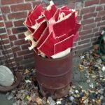 Holz wird verbrannt