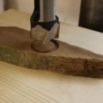 Holzrohlinge mit Zapfenbohrer ausbohren
