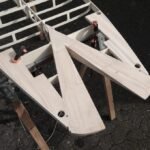 SUP-Fishtail mit Paulownia-Einsätzen für Finnen