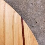 Mahagoni-Stringer im Paulownia-Holzblank
