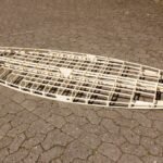 Hollow-Wood-Rahmen mit Verstärkungen für Griff und Finnen
