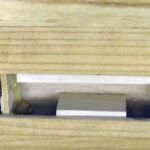 Unterbau mit Holzklötzchen aus Paulownia