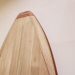 SUP-Nose-Block aus Mammutbaum mit Mahagoni-Streifen