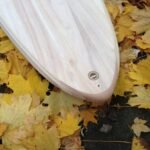Tail-Block aus Apfelbaum-Holz mit Leash-Plug aus Mahagoni