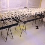 Kompletter Rahmen der Hollow-Wood-Konstruktion