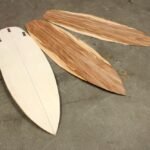 Surfboard-Blank aus Pappelsperrholz