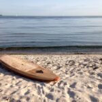Allround-SUP aus Paulownia mit Mahagoni-Rails