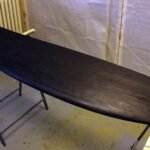 Fertig geflammtes Surfboard