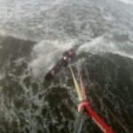 Test des No-Nose-Kiteboards in Kiel
