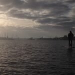 Blick auf HDW Werft und Kieler Innenstadt