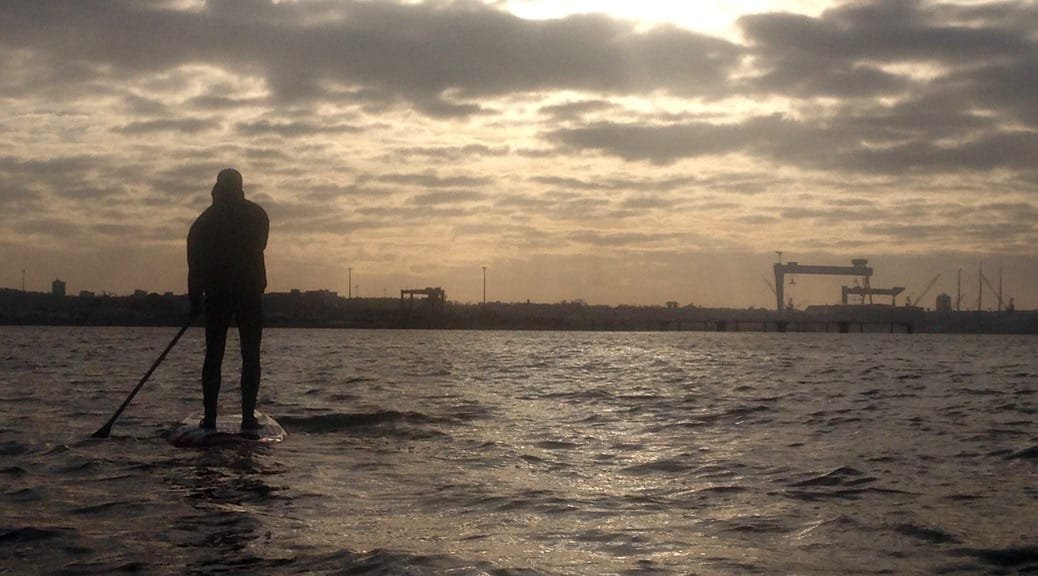 Frostige SUP-Tour auf Kieler Förde