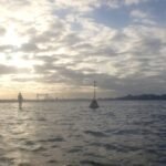 Blick auf HDW Werft und Kieler Innenstadt