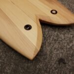 Leash-Plug und Entlüftungsventil aus Mahagoni